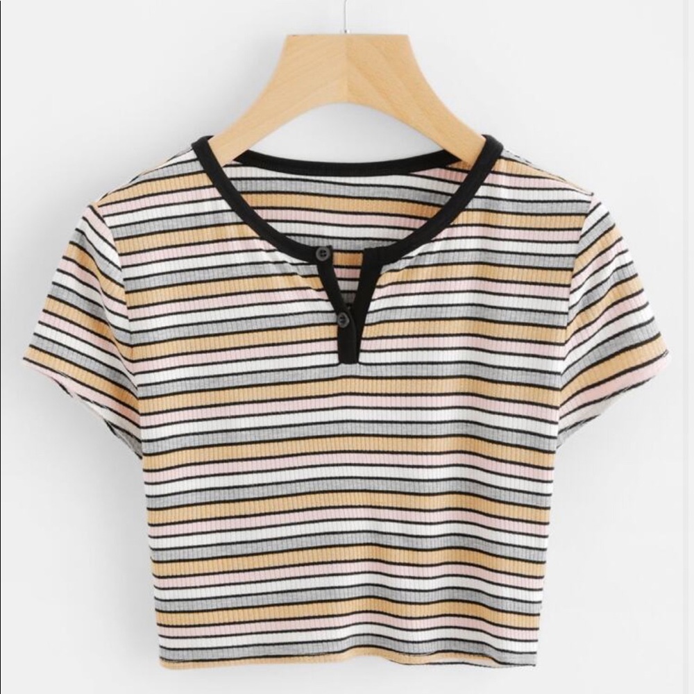 Striped crop top✨